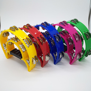 Cadeau de fête, musique, clochette en métal, son clair, tambour <span class=keywords><strong>demi</strong></span>-<span class=keywords><strong>lune</strong></span>, <span class=keywords><strong>tambourin</strong></span> - Product Image 2