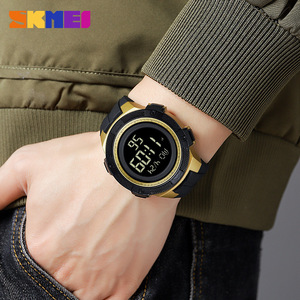 Skmei <b>Digital</b> Watch Black Tpu Strap 3Bar Waterproof Electronic Alarm <b>Clock</b> Unisex Sports Watch - Product Image 4