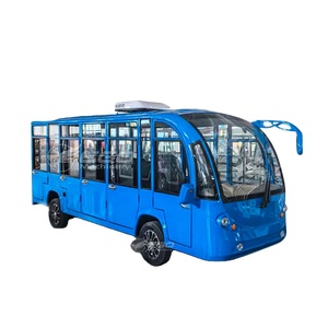 Autobús Turístico Eléctrico Personalizado de 17 Asientos Color Azul con Puerta para Transporte de Pasajeros y Turismo - Product Image 1