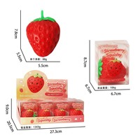 Balle anti-stress souple en forme de goutte d'eau Juice Feeling Fruit Mochi, saveur pêche et raisin, pour filles, cadeau d'anniversaire, faible MOQ