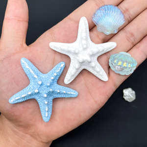 Accesorios de resina de estrella de mar <span class=keywords><strong>grandes</strong></span> transfronterizos para DIY, fundas de teléfono móvil, zapatillas con orificios, horquillas y accesorios para el cabello, material para accesorios - Product Image 4