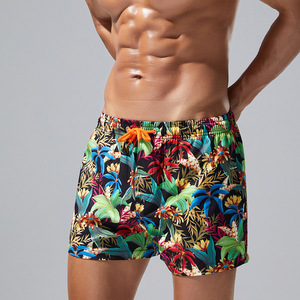 <span class=keywords><strong>Pantaloncini</strong></span> da Spiaggia per <span class=keywords><strong>Uomo</strong></span> <span class=keywords><strong>con</strong></span> Stampa Floreale Colorata in Poliestere, Stile Giapponese Fresco e Giovanile, ad Asciugatura Rapida <span class=keywords><strong>con</strong></span> Tasca - Product Image 4