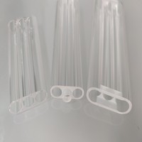 Verre de quartz de haute pureté à triple orifice, courbé en U, pour cavité de concentration laser, haute transmission UV, application laser médicale