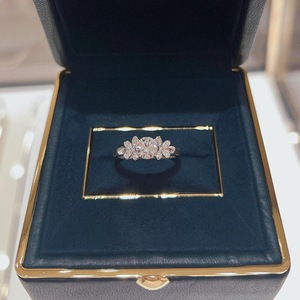 Bague en argent pur S925, luxe exquis, double papillon fantôme, diamant, or 18 carats, incrustation de carbone élevé, tempérament féerique, haut de gamme - Product Image 4