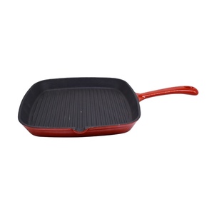 Sartén <span class=keywords><strong>de</strong></span> Hierro Fundido con Revestimiento <span class=keywords><strong>de</strong></span> Esmalte, Forma Cuadrada, con Mango Largo, en Oferta - Product Image 1