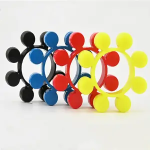 Plum blossom coupling cushion MT8/10/12 angle polyurethane elastic plate rubber connecting pad made in China