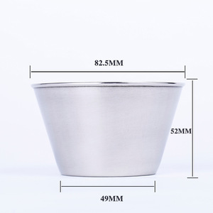 Mini taza de cerveza de acero inoxidable 82.5X52X49 mm portátil para uso en exteriores - Product Image 1