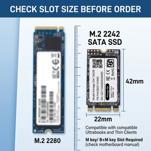 SSD M.2 2242 Berkinerja Tinggi dengan Chipset SATA TLC NAND, Peningkatan Boot Cepat untuk Ultrabook dan Thin Client - Product Image 4