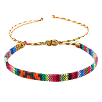 Bracelets en corde tressée pour adolescentes bracelets de cheville réglables pour femmes chaîne tressée étanche bohème bijoux indiens