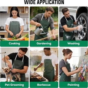 Tablier imperméable en PVC KLEEN CHEF pour la vaisselle, le toilettage des animaux, le nettoyage, la cuisine, la <span class=keywords><strong>boucherie</strong></span> - Robuste, unisexe, pour adultes - Product Image 2