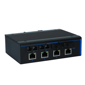 Convertisseur de média Ethernet industriel SFP vers RJ45, 10/100/1000 Mbps, 4 ports réseau, 4 SFP, montage sur rail DIN, transceiver fibre optique POE, vente chaude - Product Image 5