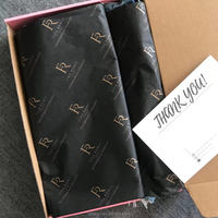 Papier de Soie d'Emballage 17g Personnalisé avec Logo d'Entreprise, Papier Cadeau Recyclé pour Emballage de Gros