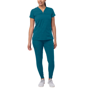 Support Logo Hospital Tela elástica Mujer Delgado Uniforme Cirugía Enfermera Uniforme Médico Scrubs Mujeres Jogger Scrubs Sets - Product Image 2