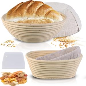 Free Sample Baking Tools Handmade Rattan <b>Bread</b> Baneton Proofing <b>Basket</b> Set - Product Image 1