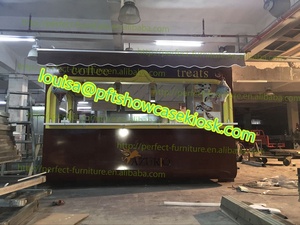 Quiosco de comida de madera para centro comercial, carrito de caramelo usado para algodón, a la venta - Product Image 6