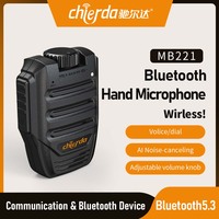 Chierda – walkie-talkie langaton mikrofoni Microphone sans fil, radio, Mini PTT, Android et iOS, haut-parleur