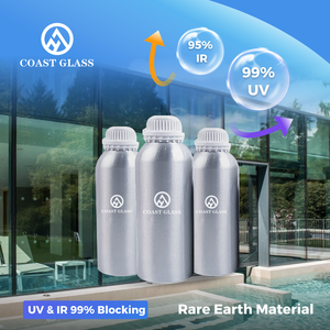 Revestimiento de vidrio con aislamiento térmico de tierras raras Exterior Interior Apartamento Hogar Vidrio UV IR Pintura de aislamiento térmico - Product Image 2