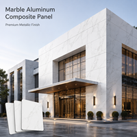 Panneau composite en aluminium (ACP/ACM) léger à motif marbre personnalisé, facile à installer pour la décoration de devantures de magasins