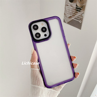 Couverture mobile en acrylique dur d'impact antichoc Lichicase pour coque de téléphone transparente Realme C53 C55