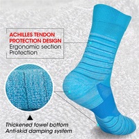 Chaussettes de sport de compression antidérapantes pour hommes, idéales pour la course en extérieur et le basketball – Vente en gros