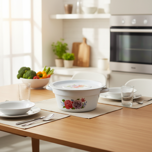 CASAMAX WL AU-9001-18 Casseruola in Metallo con Design Floreale, Capacità 18L, Diametro 20cm, Ecologica, Elegante, Classica, Moderna - Product Image 3