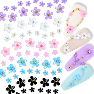 200 unids/bolsa verano Nail Art 3D colorido resina flores acrílico joyería cuentas DIY <span class=keywords><strong>uñas</strong></span> arte Decoración - Product Image 6