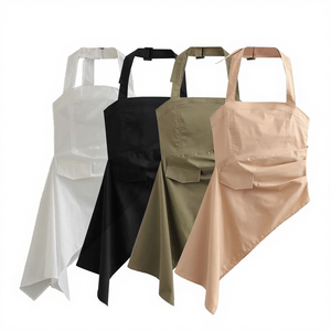 Top sans manches pour femme, décontracté, tendance, en tissu respirant, plissé asymétrique, uni, 4 coloris - Product Image 4