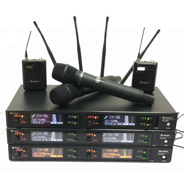 New Digital 100 Meters Long Distance Sans Fil Cordless System UHF Singing Vocal Dynamic Professional Wireless Microphone
