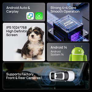 12.1inch <strong>Android</strong> Car Radio for Toyota Land Cruiser 2008-2015 Carplay Vertical Screen With Climate Control Multimedia Player - Product Image 2