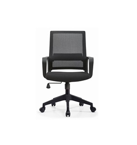 Chaise de dactylo moderne confortable en maille chaise de bureau ergonomique noire avec hauteur réglable pour postes de travail et bureau à domicile - Product Image 5