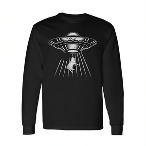 Camiseta de manga larga Howdy Western USA Cowboy UFO Alien Abduction - Product Image 2