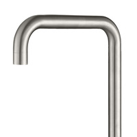 Robinet de lavabo de salle de bain d'hôtel à poignée unique, à trou unique, en acier inoxydable SUS 304, durable, monté sur le plan de travail