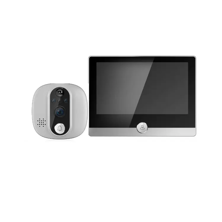 Novo Tuya APP wifi sem fio campainha inteligente digital porta visualizador peephole vídeo porta sino