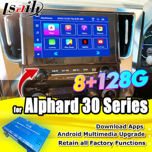 Lsailt OEM nâng cấp hệ thống giải trí <span class=keywords><strong>Android</strong></span> cho ALPHARD 30 Series TOYOTA vellfire <span class=keywords><strong>Android</strong></span> 13, không dây Carplay, Youtube - Product Image 2