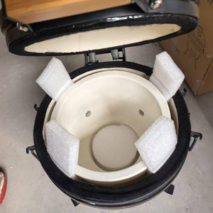 Barbecue en céramique <span class=keywords><strong>Kamado</strong></span> DIY de 13 pouces pour l'extérieur pour le gril à œufs pour la cuisine au charbon de bois B-Q au bar - Product Image 5