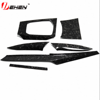 7/8 pièces RHD uniquement pour BMW M4 G82 M3 G80 G42, panneau de sortie d'air de la console centrale, fibre de carbone sèche, G22 G20 G26, intérieur