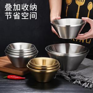 Stainless Steel Conical Bowl 304 V-Shaped For Noodle Soup Fruit Salad Home Use - Product Image 3
