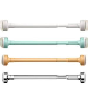 Tringle de Douche d'Angle Extensible Moderne de Luxe en Acier Inoxydable, Sans Perçage, à Tension par Ressort pour Fenêtre en Baie, Longueur Personnalisable GQK - Product Image 1