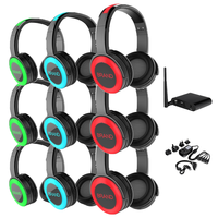 Casque UHF RF770 à prix d'usine, casques silencieux pour discothèque, casque LED pour cinéma en plein air