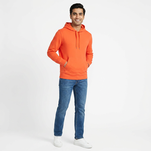 <b>Men</b> Hoodies Streetwear Oversized Heavyweight Pullover <b>Sweatshirt</b> Fashion Long Sleeve Warm Fleece Casual Wear For Winter Season - Product Image 1