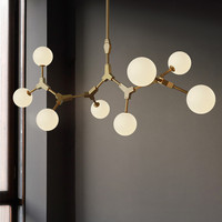 Luminaires modernes pour salle à manger, chambre et salon, lustres en forme de branche d'arbre, lampes suspendues en verre, style nordique