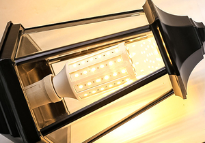 Lampadaire LED d'<span class=keywords><strong>extérieur</strong></span> de style européen, étanche, en aluminium, pour rues et pelouses, IP65, style antique, éclairage de rue - Product Image 5