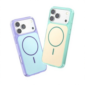 Coques de téléphone magnétiques antichoc et anti-chute avec protection intégrale du cadre de l'appareil photo et protection de l'objectif pour iPhone 17 Pro Max - Product Image 1