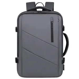 New Design Men's Backpack Waterproof Computer Bags with USB Large Capacity for Outdoor