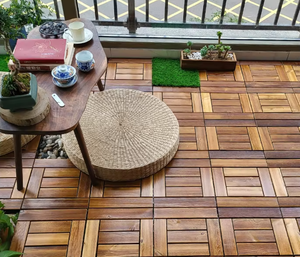 Baldosas de Suelo para Exteriores WPC con Aspecto de Madera Natural, Encajables, Resistentes a los Arañazos y Antideslizantes, para Escuelas, Hospitales, Hoteles y Villas - Product Image 1