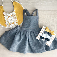 Robe en coton et lin pour enfants, bébés et parents, anti-taches, pour la maternelle, la poterie, la pâtisserie et la peinture