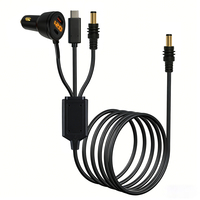 Chargeur de voiture Starlink Mini avec écran numérique 3-en-1, version plaquée or noir 3M