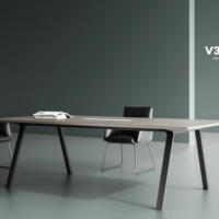 Bureau de direction moderne avec structure en fer, design écologique et durable, ergonomique pour la maison/le bureau, mobilier de qualité commerciale