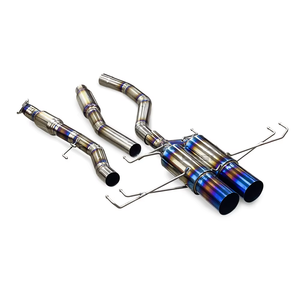 Sistema de Escape de Titanio Azul Quemado de Alto Rendimiento y Peso Ligero para Honda Civic Type-R FL5 2.0 Turbo K20C1 2022-2025 - Product Image 2