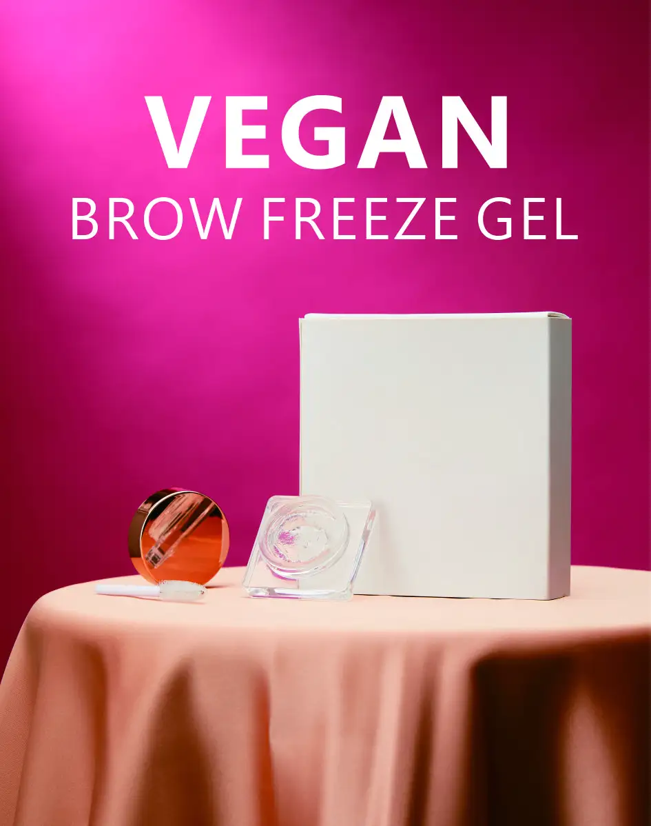 Imballaggio ecologico Vegan clear trasparente impermeabile sopracciglio gel cera sapone rinforzatori per sopracciglia Private Label brow freeze